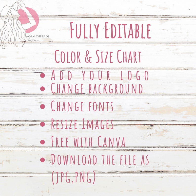 Editable Next Level Size Chart Next Level Color Chart Next Etsy Ireland