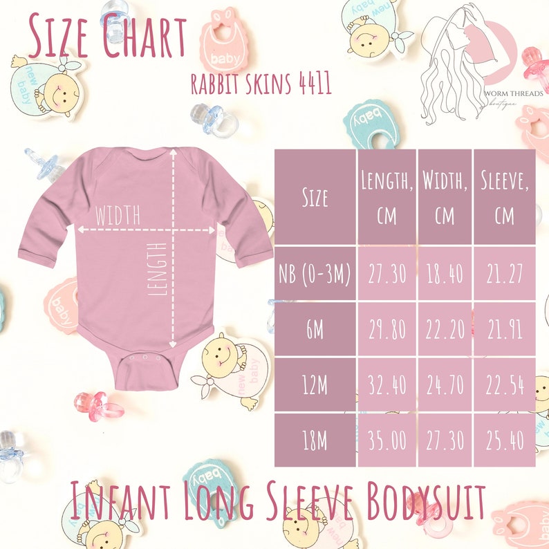 Rabbit Skins Size Chart 4411 Color and Size Chart, Rabbit Skins Mockup