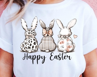 Kids Easter Bunny Shirt, Toddler Spring Graphic Tee