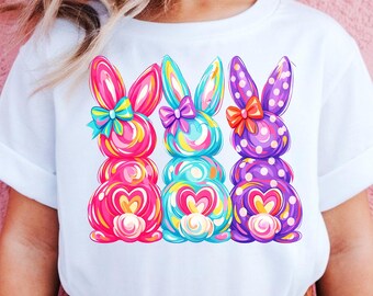 Kids Easter Bunny Shirt, Toddler Spring Graphic Tee