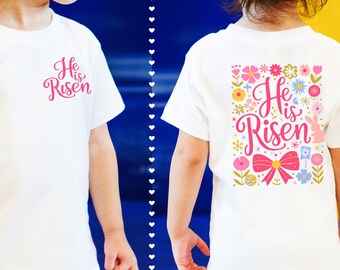 He Is Risen Easter Shirt – Christian Faith Spring Graphic Tee