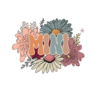 Floral Mini Png Sublimation,Mini png retro Floralsublimation,Frühling Sommer Mini Png,Vintage Mini png,digitaler Download Mini Frühling Floral png