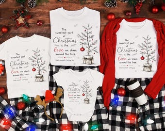 Camisetas navideñas para la familia