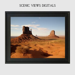 Desert Monuments Rock Wall Art Monument Valley Instant Download Desert Art Decor Desert