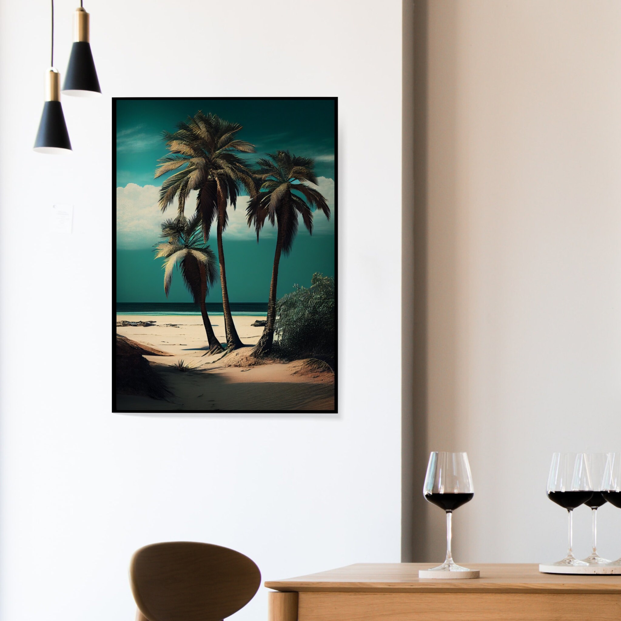 Picture Idea: Palm Trees Tropical Wall Art Tropical Beach Wall Art Palm