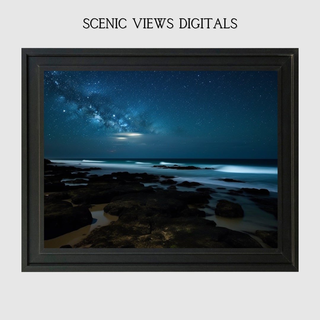 Beach Sky Wall Art Night Sky Wall Art Beach Night Sky Wall Art Beach