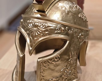 Handcrafted Spartan Warrior Helmet Authentic Battle Replica for Cosplay, LARP, and Display