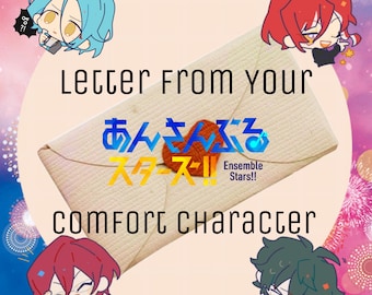 ¡Carta de las estrellas de tu elenco! Personaje reconfortante