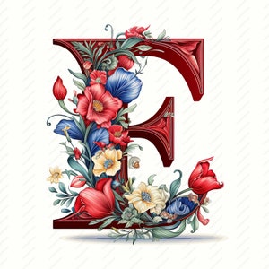Clipart lettre E - 10 fichiers JPG de haute qualité, impression alphabet, albums de coupures, créations numériques, agendas numériques, journal indésirable, téléchargement immédiat