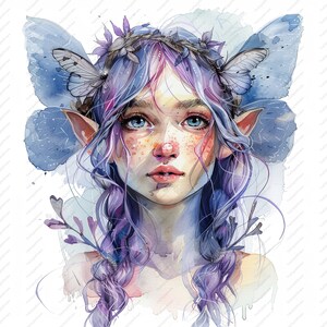 Fairy Clipart - 10 High Quality JPGs, Fairies, Scrapbooks, Digital Craft, Digital Planners, Junk Journal, Commercial Use, Instant Download