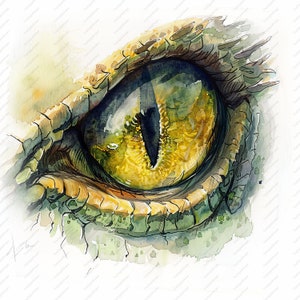 10 Dragon Eyes Clipart - JPG de alta calidad, álbumes de recortes, artesanía digital, planificadores digitales, diario basura, uso comercial, descarga instantánea