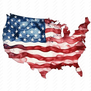 Clipart bandiera USA - 10 JPG di alta qualità, album di ritagli, artigianato digitale, pianificatori digitali, diario spazzatura, uso commerciale, download istantaneo