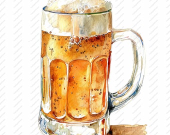 10 immagini clipart di boccali di birra fredda – JPG di alta qualità per uso commerciale (download immediato)