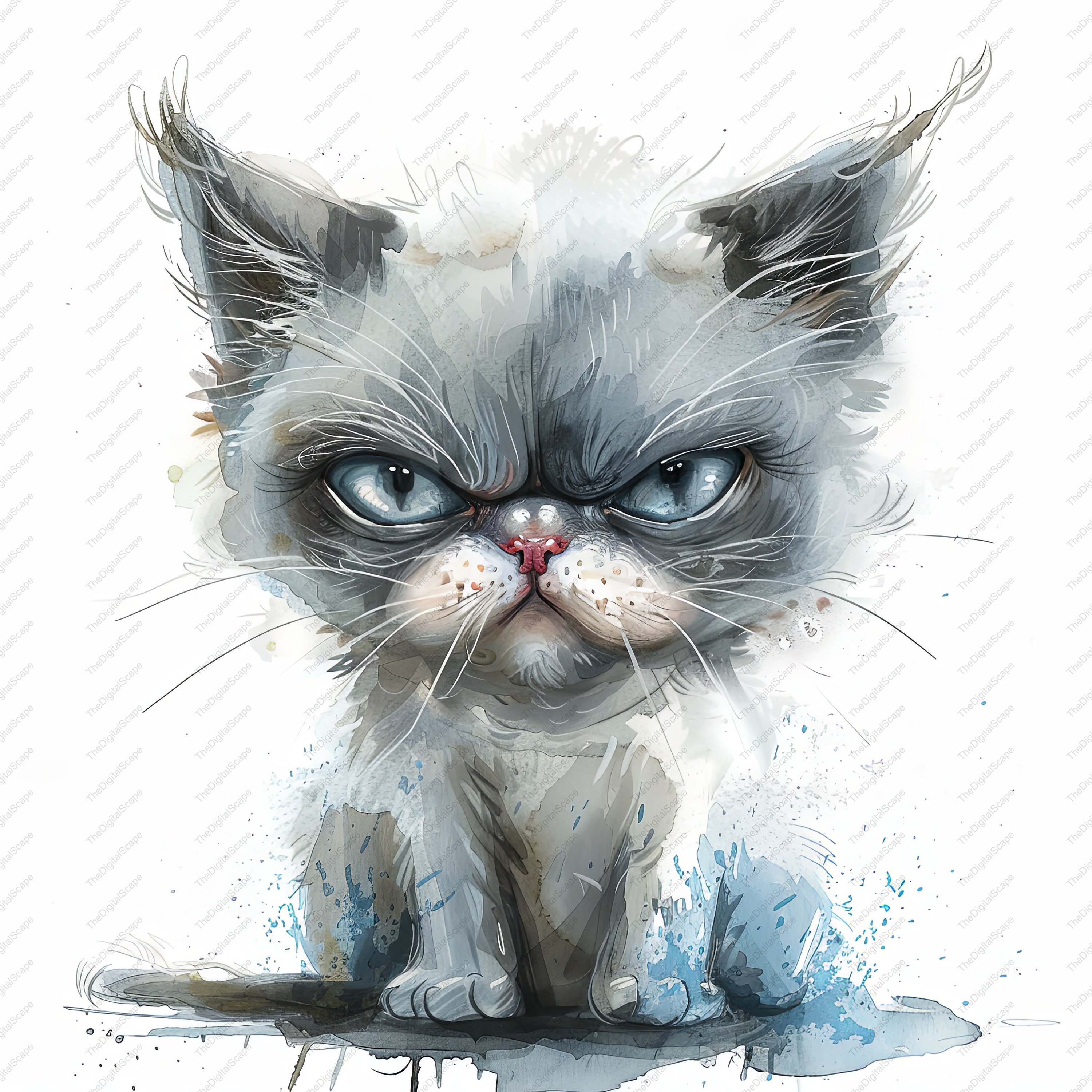 Gumpy Kitten Grumpy Kitten JPG Clipart – Commercial Use, Instant Download - Etsy