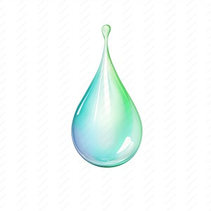 Clipart di gocce d'acqua - 10 JPG di alta qualità, album di ritagli, artigianato digitale, pianificatori digitali, diario spazzatura, uso commerciale, download istantaneo