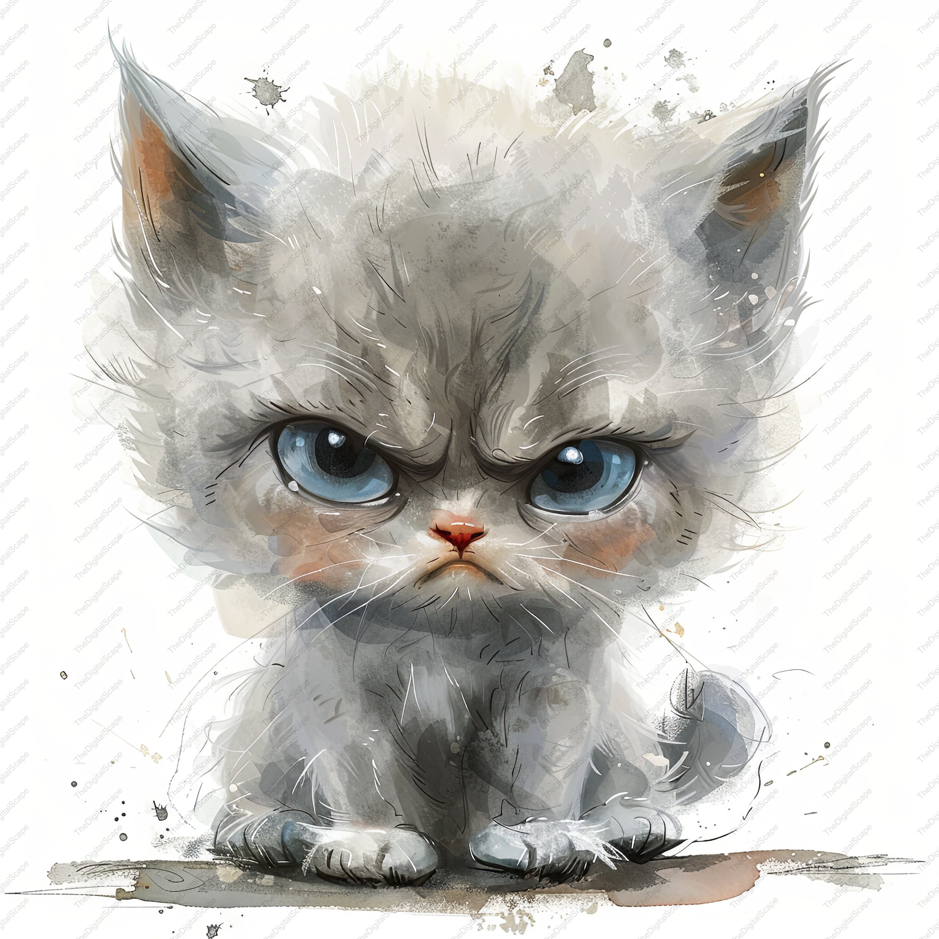 Gumpy Kitten Grumpy Kitten JPG Clipart – Commercial Use, Instant Download - Etsy
