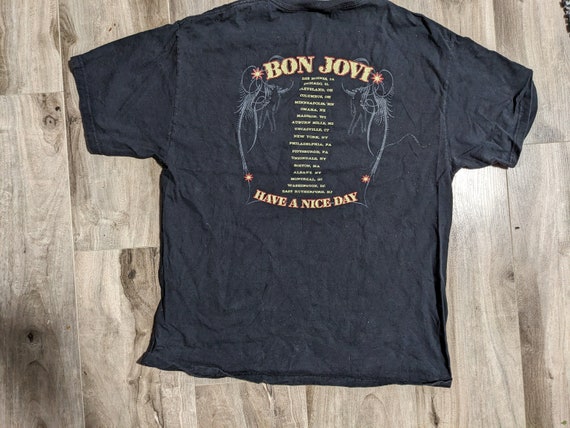 Vintage Jon Bon Jovi Have a nice day to tour shirt - image 2