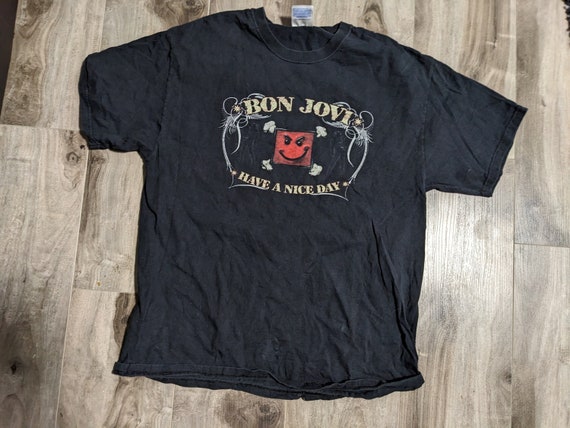 Vintage Jon Bon Jovi Have a nice day to tour shirt - image 1