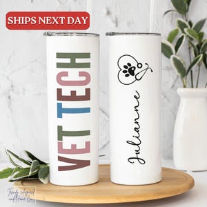 Vet Tech Tumbler Gift For Veterinarian Tumbler Vet Tech Travel Mug Vet Graduation Gift For Vet Tech Vet Assistant Gift  Veterinarian Gift