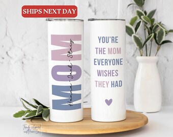 Custom Mom Tumbler Gift Personalized Mom Gifts for Mother's Day Gift for Mom Coffee Tumbler With Names Custom Mom Cup 20 oz Kids Name
