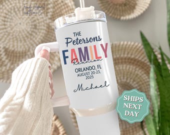 Personalized Family Reunion Tumbler: 40oz Stainless Steel Keepsake