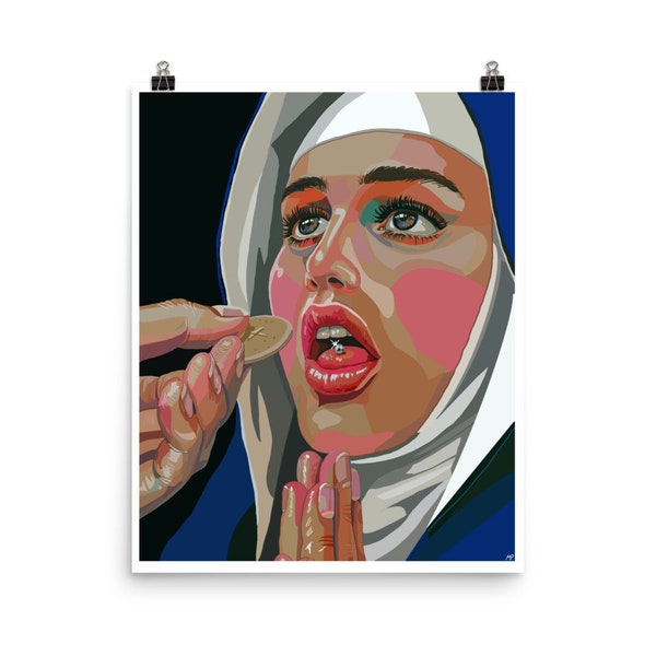 Praying Nun Poster.