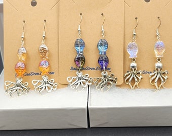 Octopus earrings