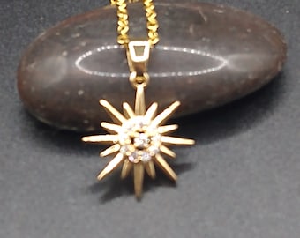 CZ Starburst necklace