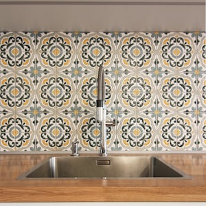 Ceramic Decorative Tile "Barcelona", Kitchen Backsplash, Bathroom Tiling, Wall Decoration, Custom Tile