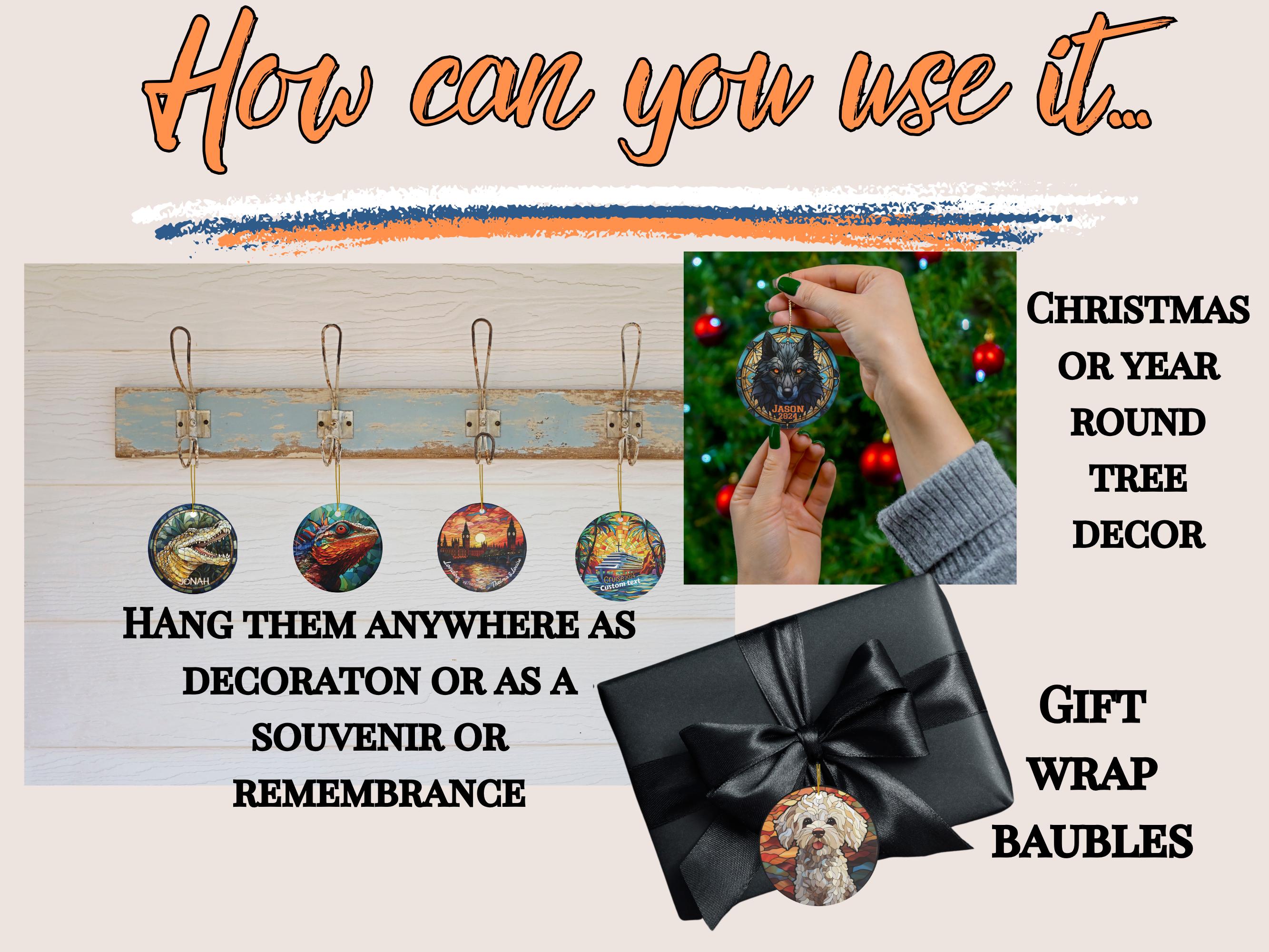 Winter Hat Ornament | Yearly Ornament | Child Name Ornament – The Farmer's Wife WI