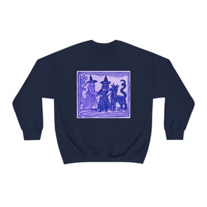 Witches Dancing with the Devil Unisex Heavy Blend Crewneck Sweatshirt