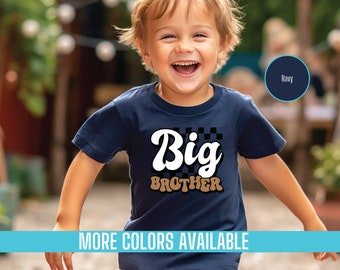 Big Brother Retro Toddler Tee: Sibling Shirt