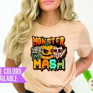 Halloween Monster Mash Shirt, Halloween Shirt, Monster Shirt, Retro Fall Top, Fall T-Shirt, Spooky T-Shirt
