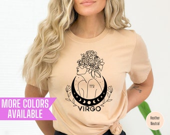 Virgo Birthday, Birthday Shirt, Gift For Virgo, Celestial Shirt, Virgo Gift For Her, Astrology Shirt, Virgo Season Gift