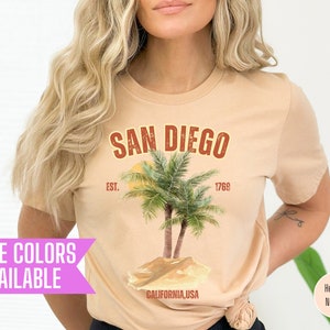 San Diego Beach Vibes Shirt,  Southern California, San Diego Shirt, California T-shirt, Beach Vibes Tee, Vacation Shirt