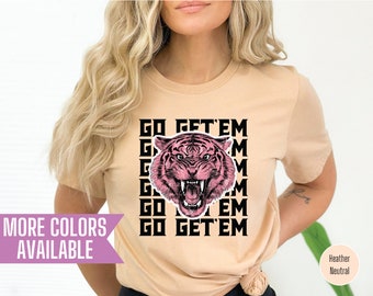 Fierce Tiger Shirt, Comfort Colors Shirt, Oversized T-shirt, Tiger Shirt, Boho Shirt, Women's Graphic Tees, Rock and Roll Tee