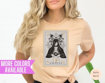 The Witch Tarot Card Shirt, Green Witch, Aesthetic Clothing