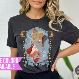 Pisces Zodiac Shirt, Zodiac Birth Signs Tee, Pisces Tee, Pisces Mermaids Shirt, Mermaid Shirt