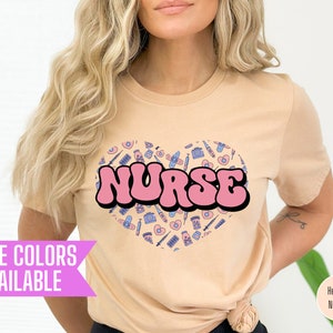 Love Nurse Shirt, Nurse T-Shirt, Nurse Tees, Cute Nurse Shirts, Nurse Appreciation Gift, Nurse Gift Idea, Nurses Week Gift
