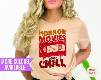 Horror Movies Halloween T-Shirt: Spooky Season Vibes