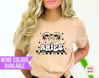 Aries Zodiac Shirt: Celestial Birthday Gift