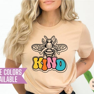 Bee Kind Graphic Tee: Positive Honey Bee Shirt