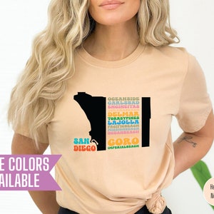 San Diego County Shirt, California Shirt, San Diego Beaches, I love My City, Southern California Shirt, Beach Life Shirt