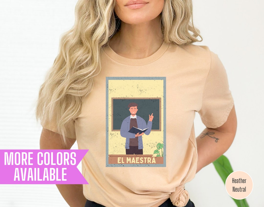 El Maestra Shirt, Funny Spanish Teacher Gift - Etsy