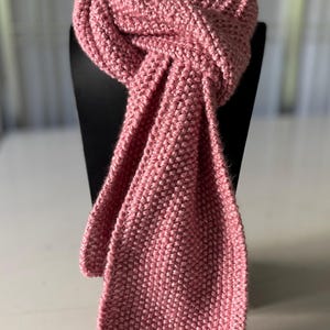 Scarf for women, hand knitted pink scarf, soft pink scarf, colorful warm scarf, handmade Christmas gift, knitted winter scarf, gift for her