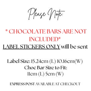 Chocolate Bar Wrapper Wedding Favours Personalised Chocolate Bar Party Favours Aldi Chocolate Wrappers Gifts for Guests Chocolate Favours image 2
