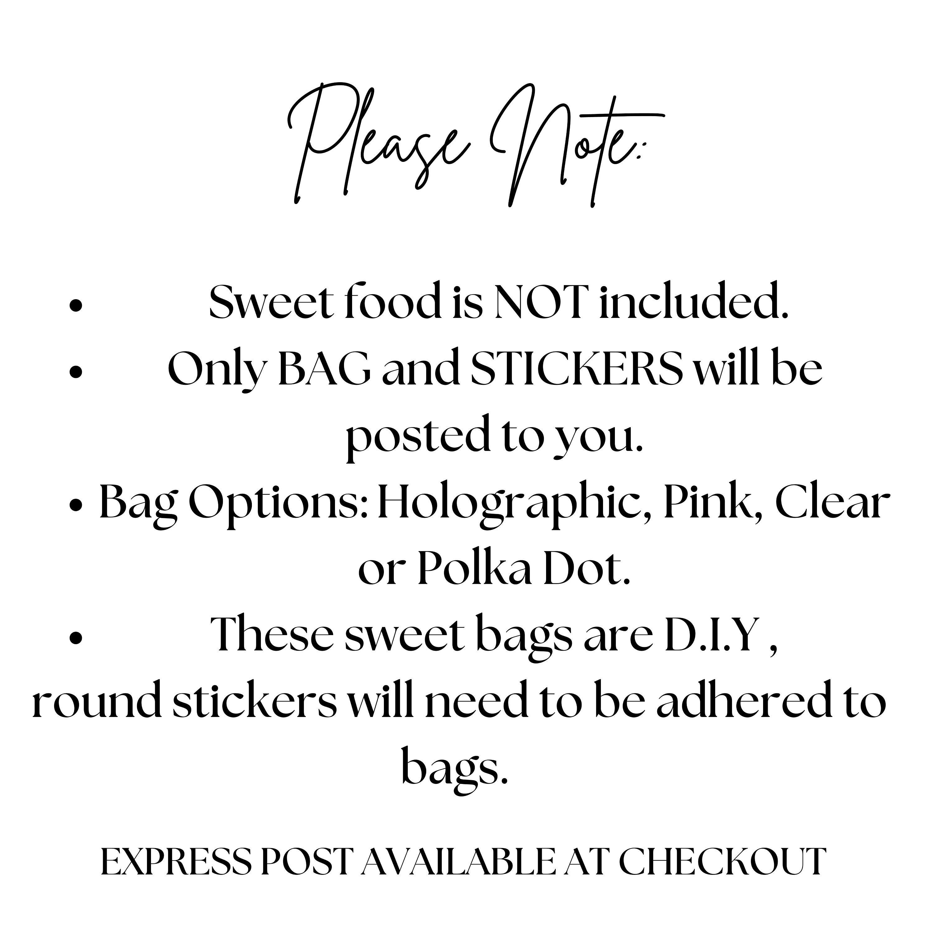 Bridal Party Favours Sweet Bags Bride Tribe Gift Party Bag Stickers