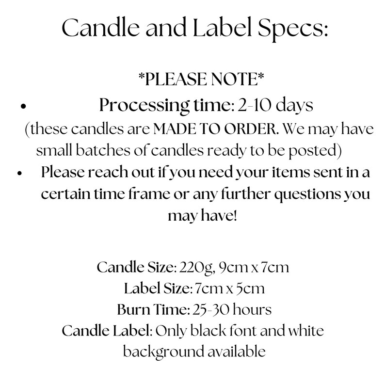 Thank You Candle Gift for Friend Candle Gift Ideas Custom Etsy