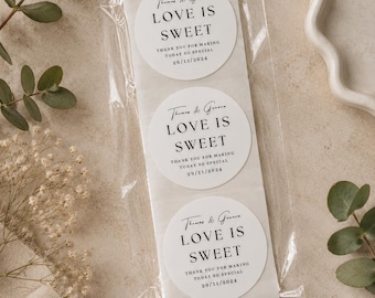 Wedding Favour Stickers Round Personalised Wedding Sticker Gift Tag Custom Sticker His Her Favour Wedding Gift Guest Party Favour Sticker