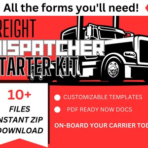 Freight Dispatch Documents Dispatch Carrier Agreement Truck Dispatch Trucking Power Of Attorney Independent Truck Dispatch Kit Script